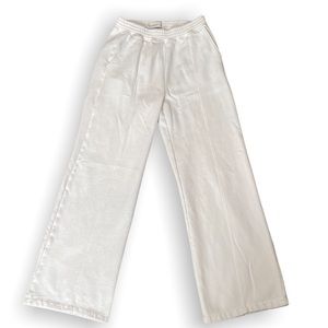 Abercrombie & Fitch Soft White Flared High Waisted Sweatpants Size S
